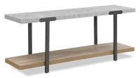 Felicity 60” TV Stand with Cable Management for TVs up to 65”– Natural & Faux Stone 
