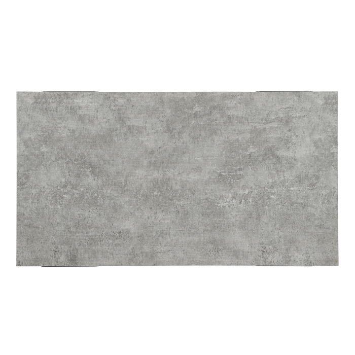 Felicity 44” Rectangular Coffee Table with Shelf and Casters – Grey
