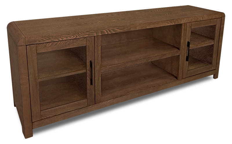 Garrison 72\" Modern TV Stand with Storage and Cable Management for TV’s up to 80\" – Dark Brown 