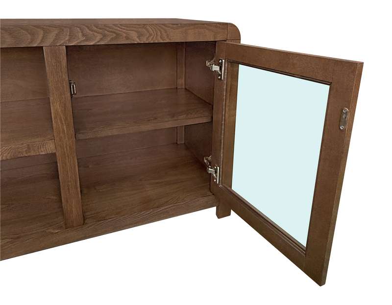 Garrison 72\" Modern TV Stand with Storage and Cable Management for TV’s up to 80\" – Dark Brown 
