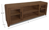 Garrison 72" Modern TV Stand with Storage and Cable Management for TV’s up to 80" – Dark Brown  | Meuble pour téléviseur moderne Garrison de 72 po avec rangement et système de gestion des câbles pour téléviseurs jusqu’à 80 po - brun foncé