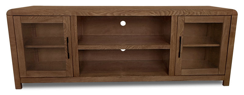 Garrison 72\" Modern TV Stand with Storage and Cable Management for TV’s up to 80\" – Dark Brown 