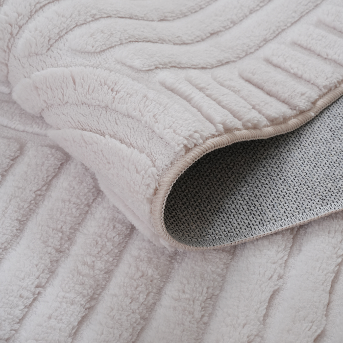 Geo Cream Washable Area Rug - 5’ x 7’ 