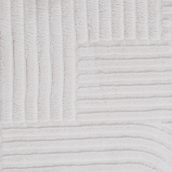 Geo Cream Washable Area Rug - 5’ x 7’ 