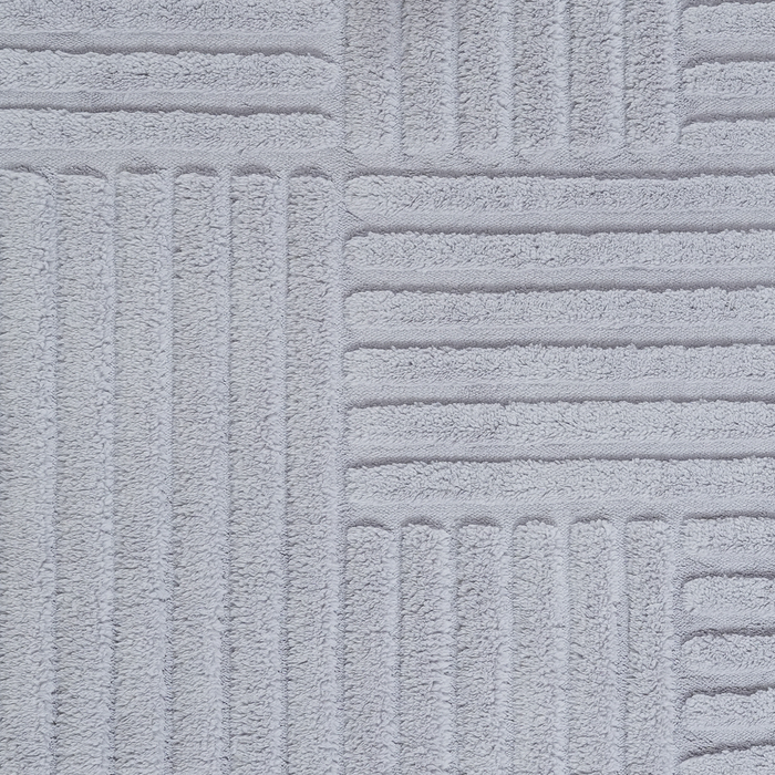 Geo Grey Washable Area Rug - 5’ x 7’ 