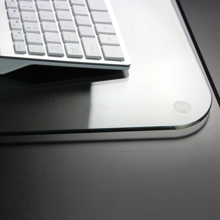 Clear Glass Desk Pad – 19” x 24”