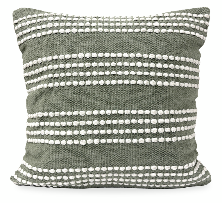 Harris Fabric Accent Pillow -Olive