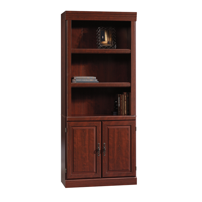 Heritage 29.8\" Bookcase with Doors – Classic Cherry