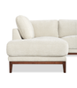 Horizon 2-Piece Left-Facing Fabric Sectional with Wood Base and Legs - Stone | Sofa sectionnel de gauche Horizon 2 pièces en tissu avec base et pattes en bois - pierre