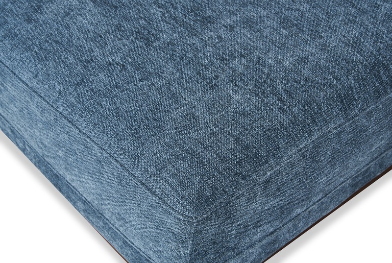 Horizon 44.09\" Fabric Ottoman - Navy