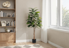52” Artificial Indoor Rubber Tree in 5” Pot  | Hévéa artificiel de 52 po en pot de 5 po pour l’intérieur