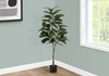 52” Artificial Indoor Rubber Tree in 5” Pot  | Hévéa artificiel de 52 po en pot de 5 po pour l’intérieur