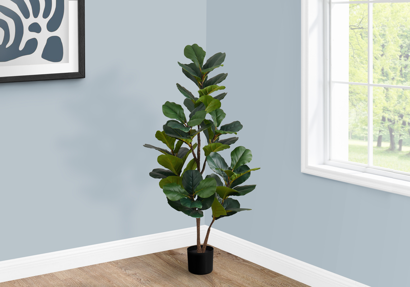 49” Artificial Indoor Fiddle Tree in 5” Pot 