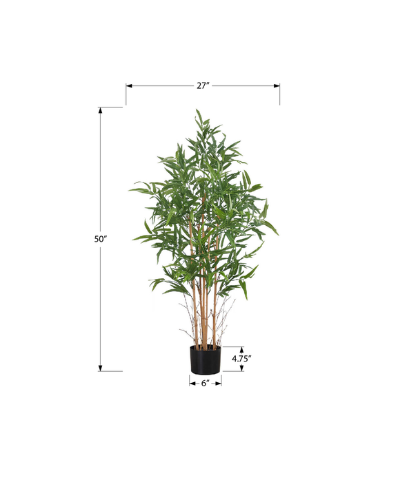50” Artificial Indoor Bamboo Tree in 5” Pot 
