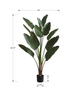 82.7” Artificial Indoor Bird of Paradise in 8” Pot  | Oiseau du paradis artificiel de 82,7 po en pot de 8 po pour l’intérieur