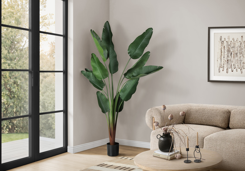 82.7” Artificial Indoor Bird of Paradise in 8” Pot 