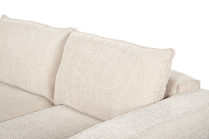 Infinity 2-Piece Modular Chenille Fabric Loveseat – Taupe