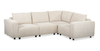 Infinity Modular 4-Piece Chenille Fabric Sofa Sectional – Taupe | Sofa sectionnel modulaire Infinity 4 pièces en tissu de chenille - taupe