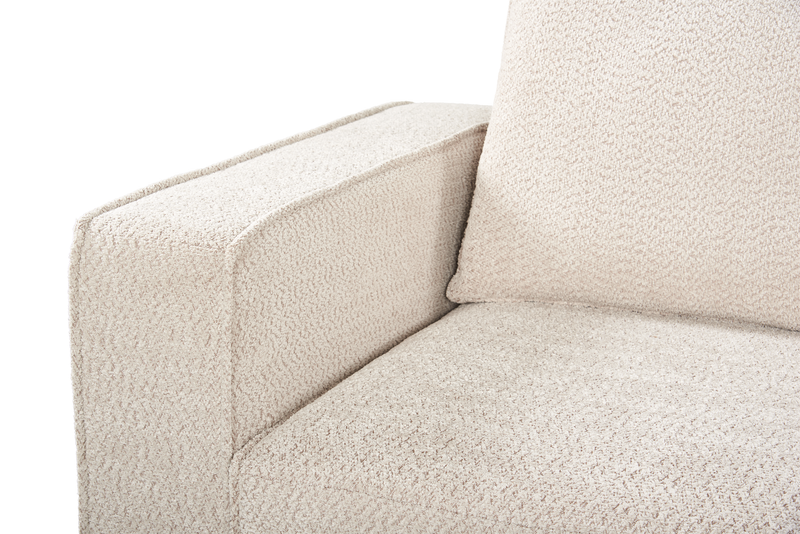Infinity Modular 5-Piece Chenille Fabric Sofa Sectional – Taupe