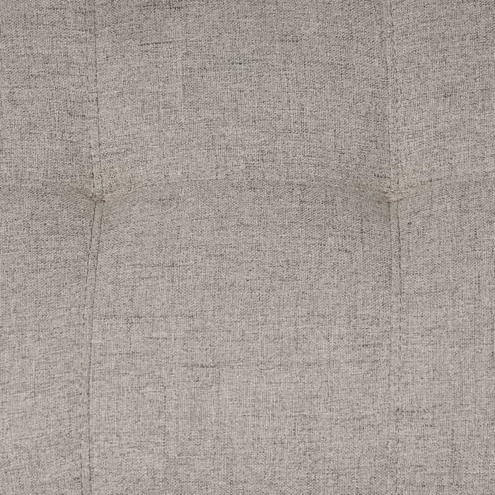 Iverly 38” Linen-Look Fabric Chair with Removable Back Cushion -Sand