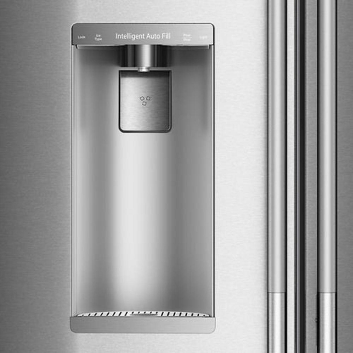 KitchenAid 35.6\" 23.1 Cu. Ft. Counter-Depth French Door Refrigerator – Stainless Steel - KRFC536SPS