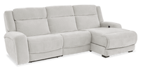 Shaquille O’Neal Home Legacy 3-Piece Right-Facing Power Reclining Sectional with Shaq-o-pedic Comfort - Grey