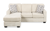 Made in Canada Lennox Chenille Fabric Reversible Sectional with Reversible Cushions - Taupe | Sofa sectionnel réversible Lennox fabriqué au Canada en tissu de chenille avec coussins réversibles - taupe