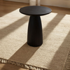 Lila 17.5" Modern End Table – Matte Black | Table de bout moderne Lila de 17,5 po - noir mat
