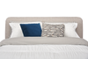 Luka Upholstered Platform Bed in Grey Polyester Fabric, Modern - Queen Size | Lit plateforme rembourré Luka en tissu de polyester gris, moderne – format grand lit