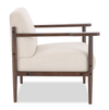 Maci 28.9\" Linen-Look Accent Chair with Wood Legs – Taupe