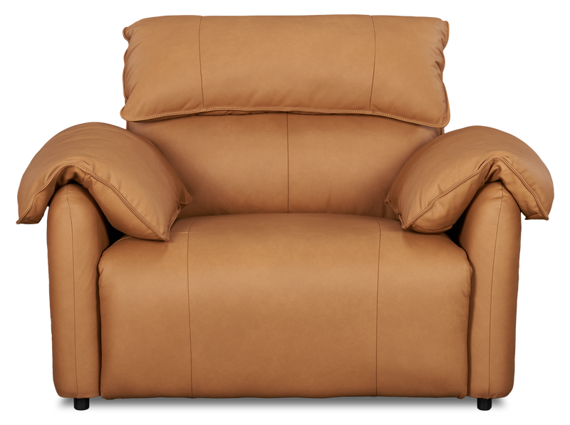 Momento 54\" Genuine Leather Power Reclining Chair – Caramel