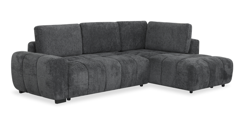 Moonlight _” Fabric Full-Size Sleeper Sofa with Removable Back Cushions –Mineral  