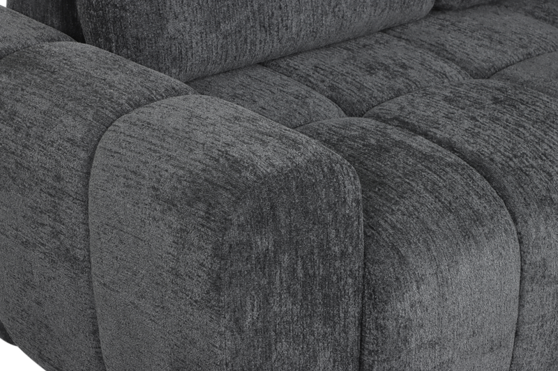 Moonlight _” Fabric Full-Size Sleeper Sofa with Removable Back Cushions –Mineral  