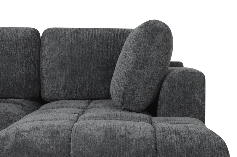 Moonlight _” Fabric Full-Size Sleeper Sofa with Removable Back Cushions –Mineral  