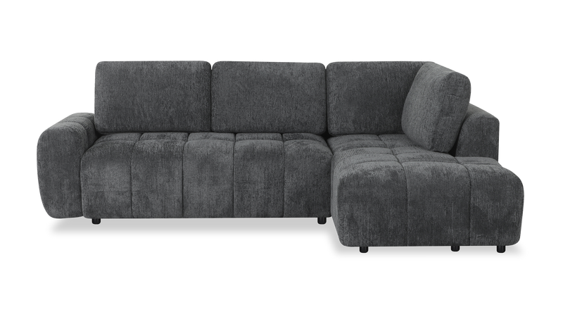 Moonlight _” Fabric Full-Size Sleeper Sofa with Removable Back Cushions –Mineral  