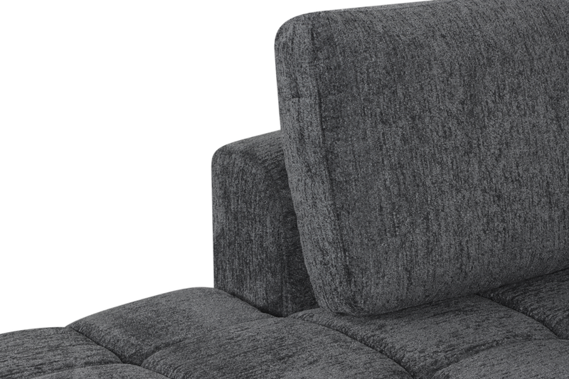 Moonlight Left-facing 2-piece Sleeper Sectional with Storage Chaise – Grey  