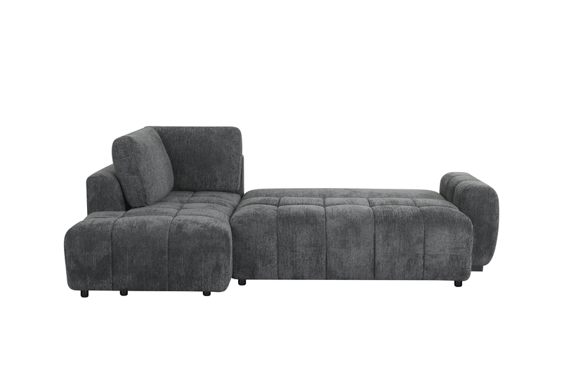 Moonlight Left-facing 2-piece Sleeper Sectional with Storage Chaise – Grey  