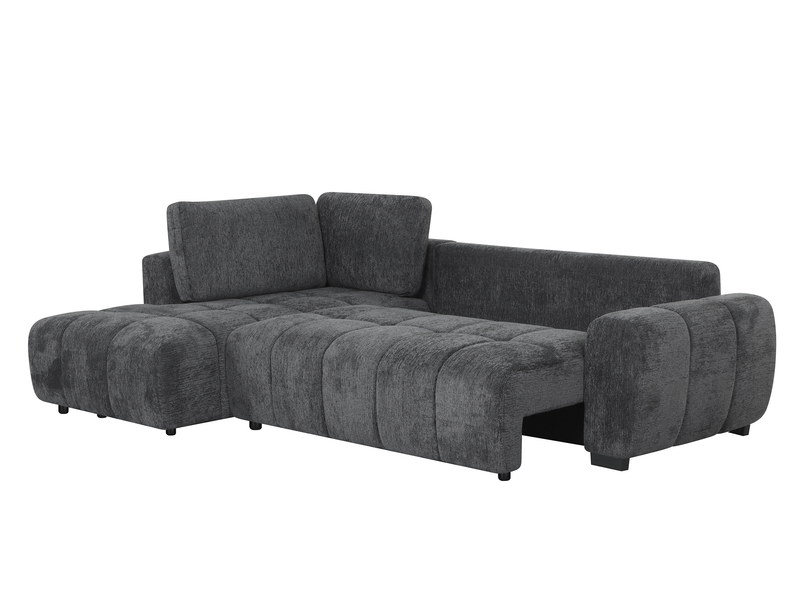 Moonlight Left-facing 2-piece Sleeper Sectional with Storage Chaise – Grey  