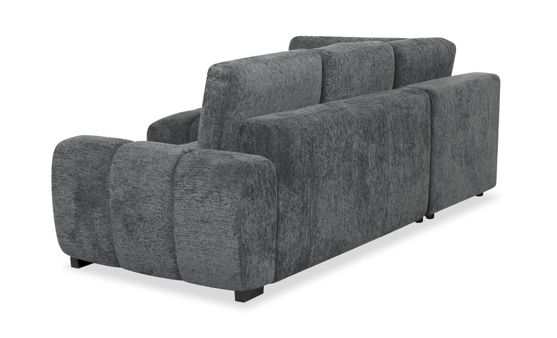Moonlight Left-facing 2-piece Sleeper Sectional with Storage Chaise – Grey  