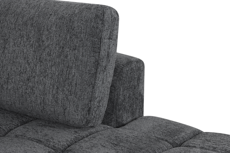 Moonlight Right-facing 2-piece Sleeper Sectional with Storage Chaise – Grey  