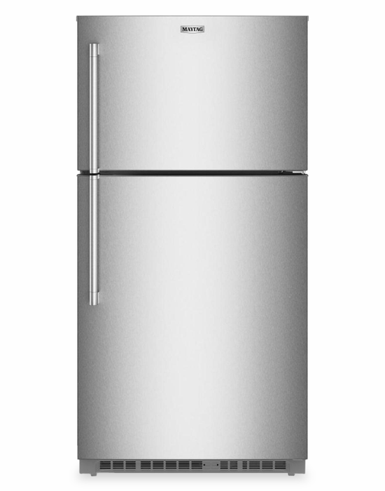 Maytag 33\" 21 Cu. Ft. Wide Top Mount Refrigerator with Garage Mode - Stainless Steel - MRTX5121TZ
