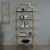 Nightingale 30” 5-Shelf Metal Bookcase – Gold Satin | Bibliothèque Nightingale de 30 po en métal à 5 tablettes - doré satiné