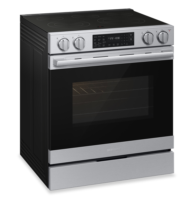 Samsung 6.3 Cu. Ft. Electric Slide In Range with Air Fry Max - Stainless Steel - NSE80H63SRAC