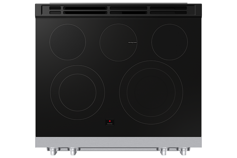 Samsung 6.3 Cu. Ft. Electric Slide In Range with Air Fry Max - Stainless Steel - NSE80H63SRAC