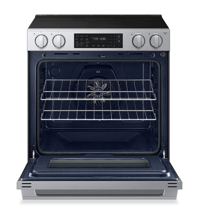 Samsung 6.3 Cu. Ft. Electric Slide In Range with Air Fry Max - Stainless Steel - NSE80H63SRAC