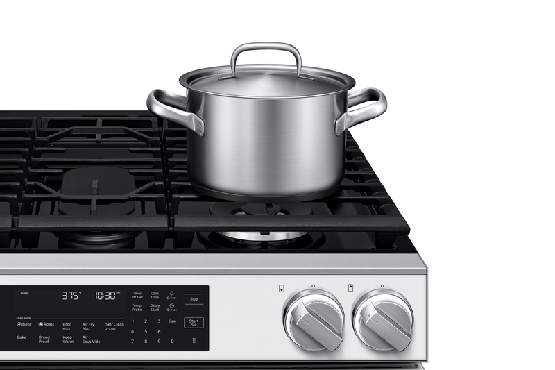 Samsung 6 Cu. Ft. Slide-In Range Convection with Air Fry – White Glass - NSG90H60SWAA