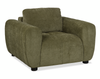 Made in Canada Pebble 45\" Fabric Chair - Green