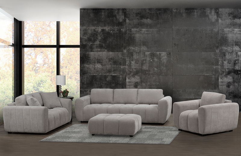 Made in Canada Pebble 45\" Fabric Chair - Grey