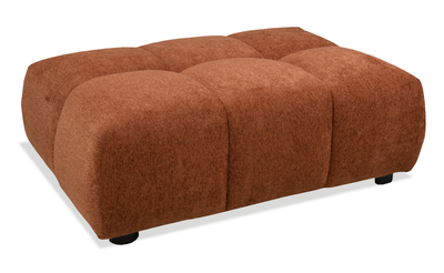Made in Canada Pebble 42" Fabric Ottoman - Orange | Pouf Pebble de 42 po fabriqué au Canada en tissu - orange