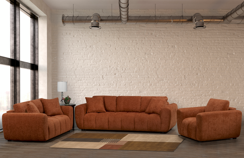 Made in Canada Pebble 45\" Fabric Chair - Orange